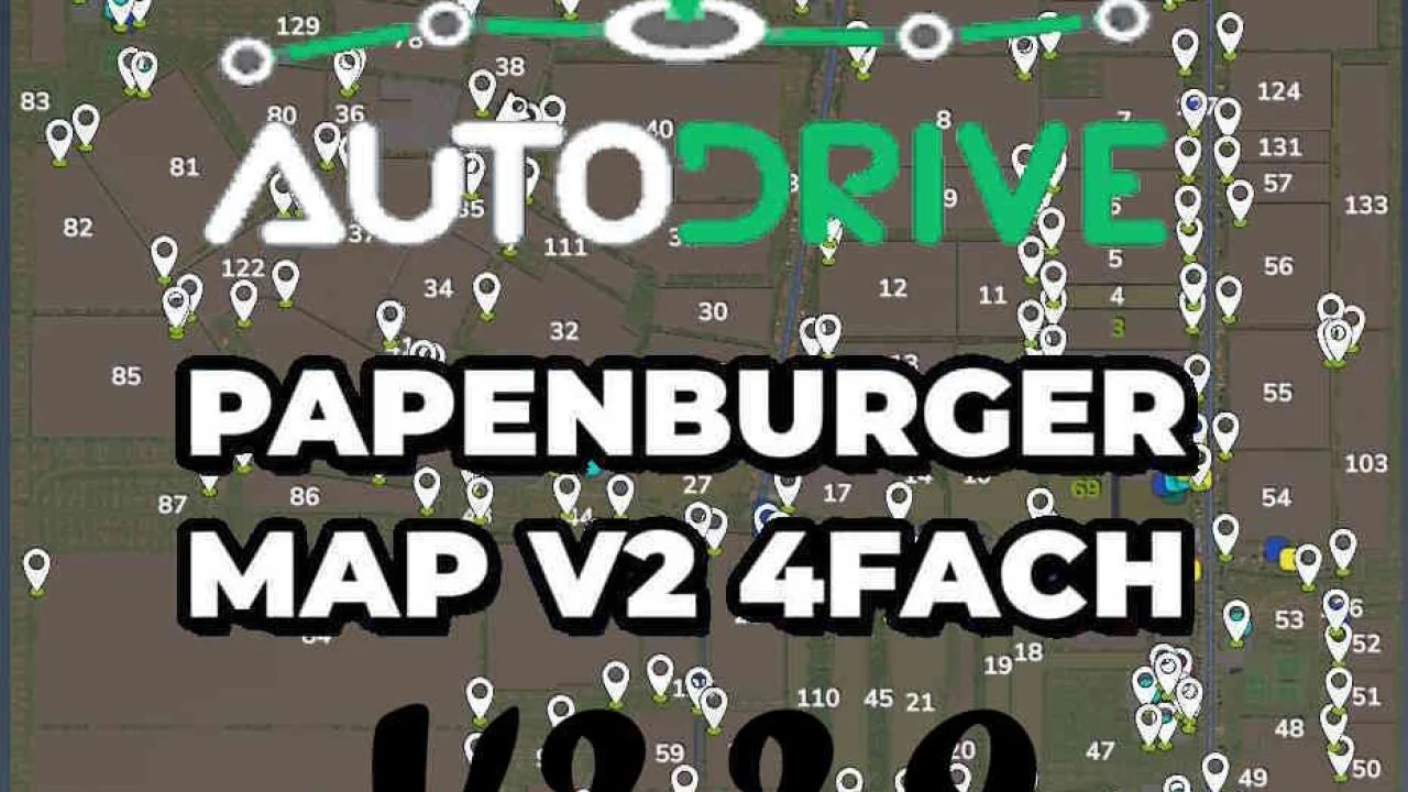 FS25 Autodrive Papenburger Map V2.2.9 V1.0 FS25 Mod Free Download