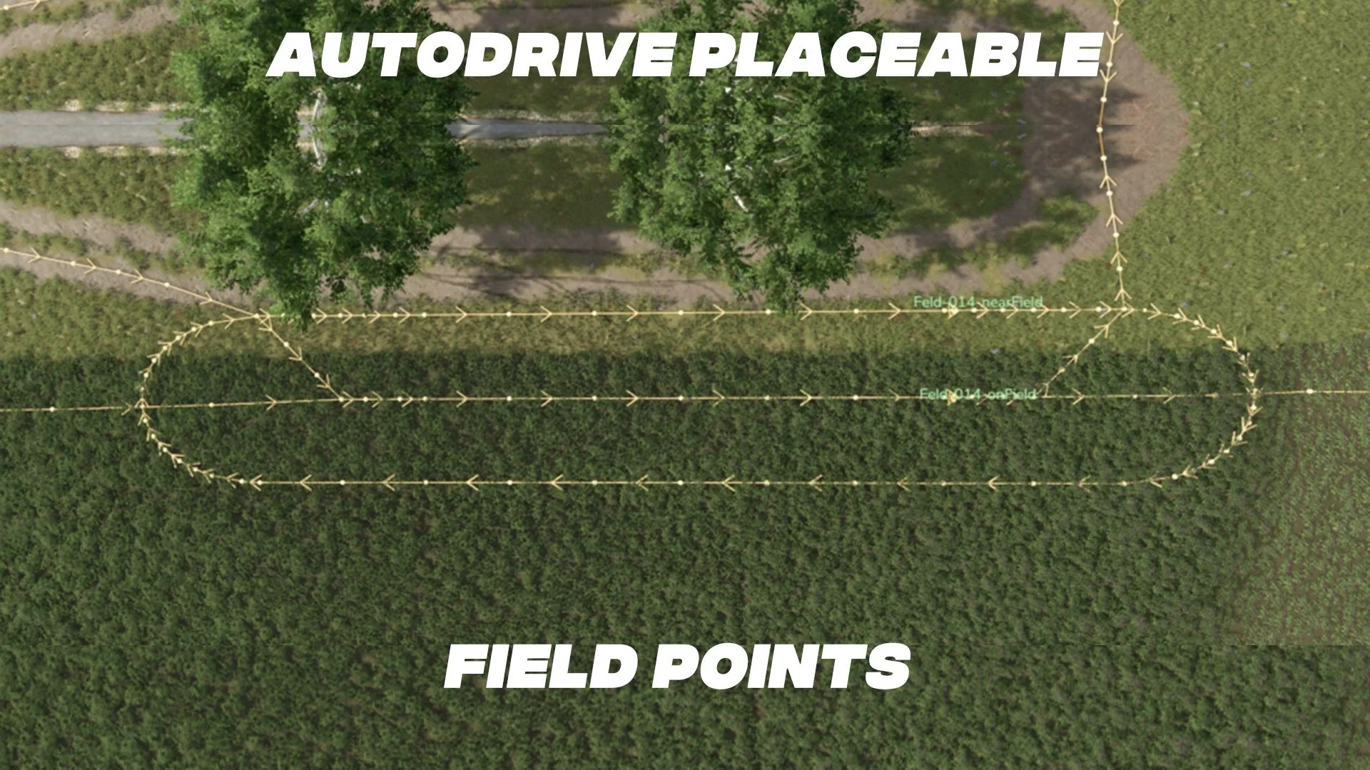 FS25 AutoDrive placeable field point v1.0 FS25 Mod Free Download