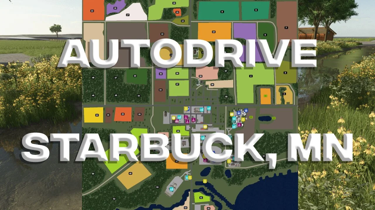 FS25 AutoDrive Starbuck MN V2.0 FS25 Mod Free Download
