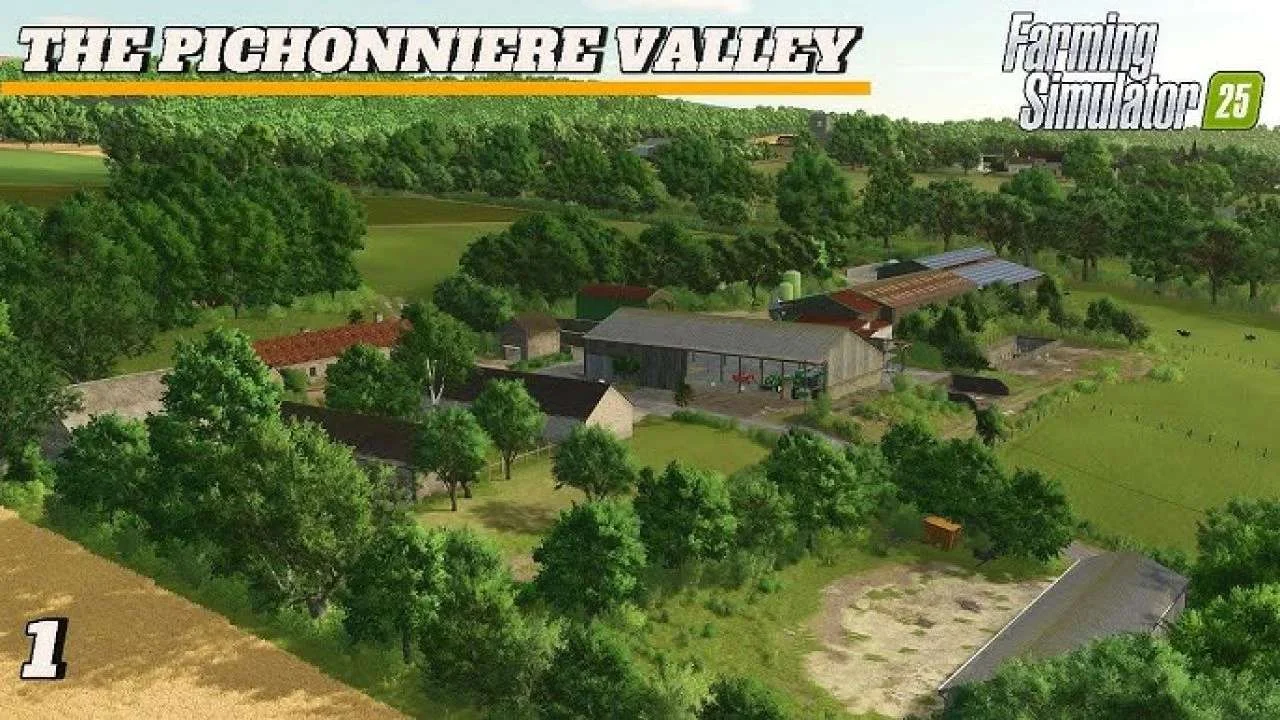 FS25 Autodrive The Pichonnière Valley v1.0 FS25 Mod Free Download