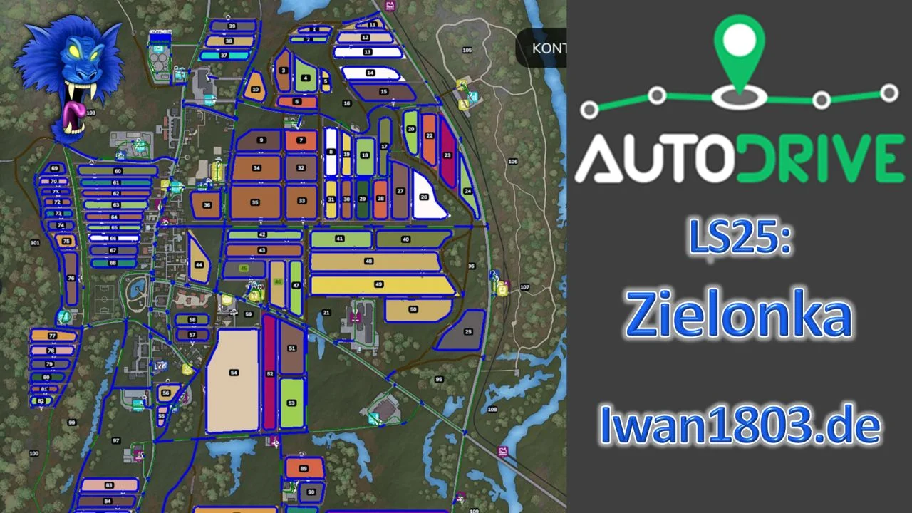 FS25 Autodrive Zielonka V2.0.0.1 FS25 Mod Free Download