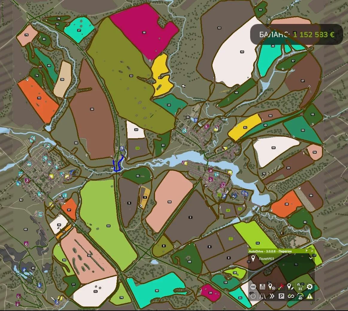 FS25 Routes avtodrive village Burlaki v1.0 Autodrive Mod FS25 Mod Free Download