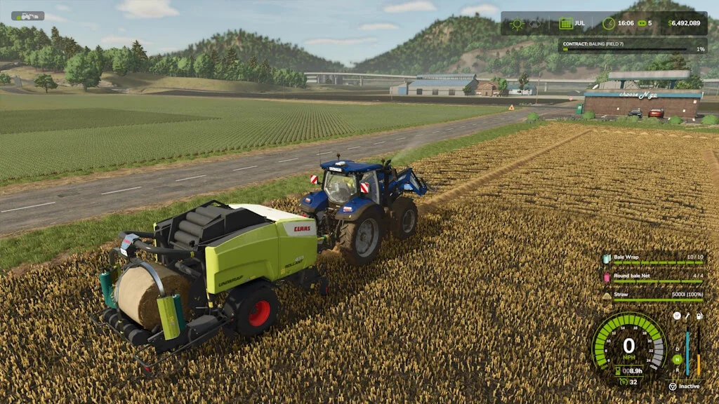 FS25 CLAAS ROLLANT 455 UNIWRAP Speedy v1.1 Balers Mod FS25 Mod Free Download