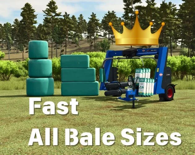 FS25 Fast Wrapping For All Bale Sizes v1.0 Balers Mod FS25 Mod Free Download