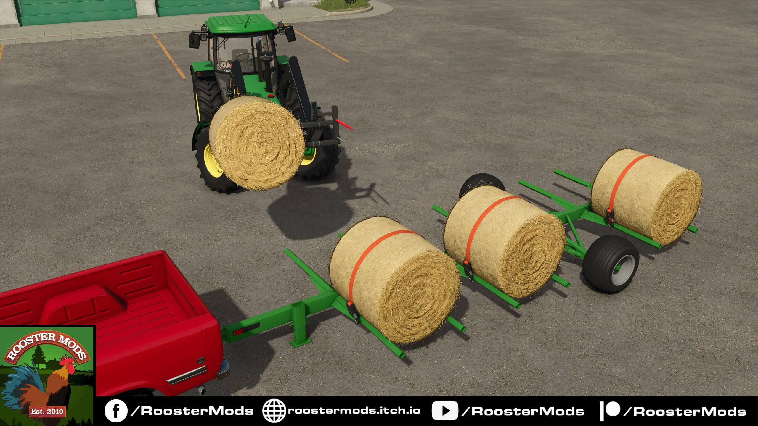 FS25 Mac Lander Bale Trailer v1.0 Balers Mod FS25 Mod Free Download