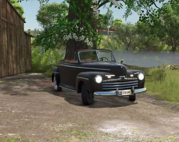 FS25 1946 Ford Convertible v1.0 Cars Mod FS25 Mod Free Download
