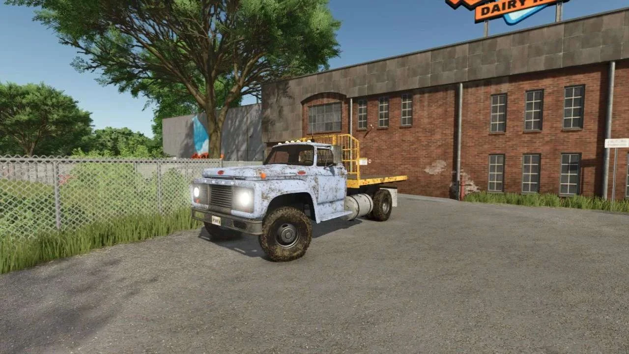 FS25 1964 Ford T850 Flatbed v1.0 Cars Mod FS25 Mod Free Download