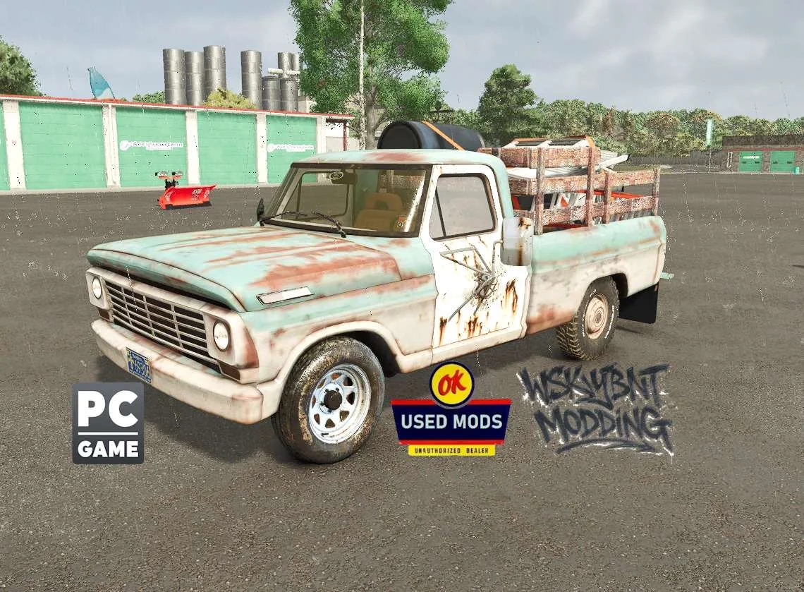FS25 1967 Ford F-100 v1.0 Cars Mod FS25 Mod Free Download