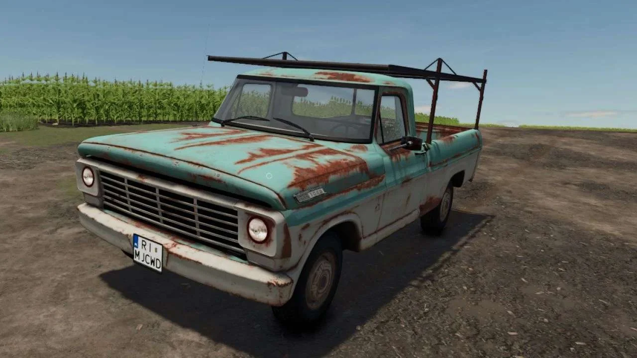 FS25 1967 Rusty Ford Truck v1.0 Cars Mod FS25 Mod Free Download