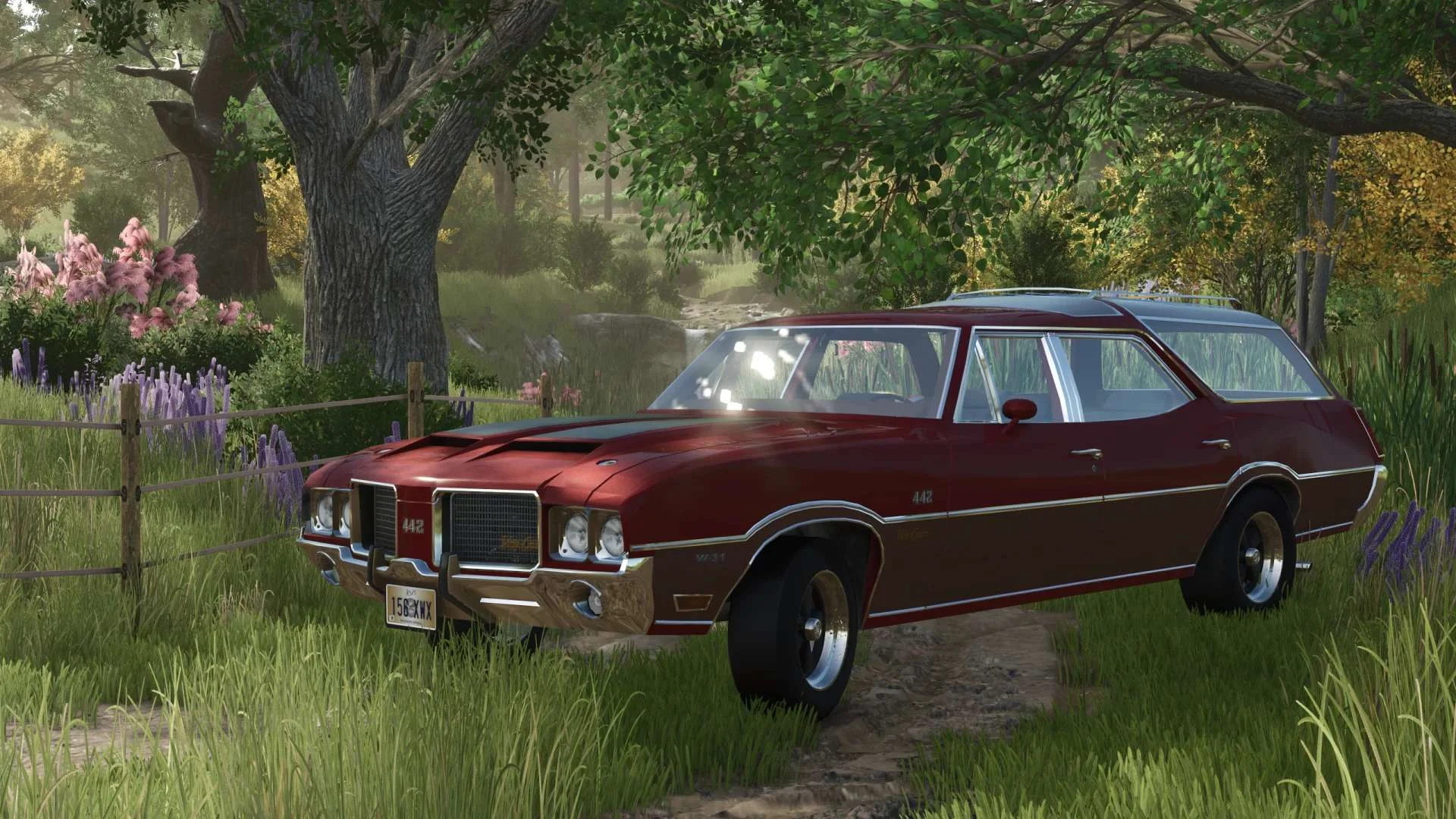 FS25 1972 Oldsmobile Vista Cruiser 442 v1.0 Cars Mod FS25 Mod Free Download