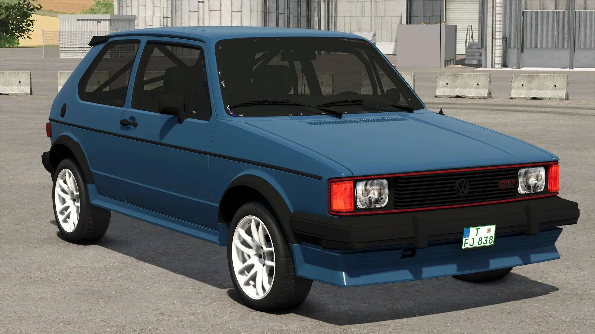 FS25 1984 Volkswagen Rabbit GTI MK1 v1.0 Cars Mod FS25 Mod Free Download