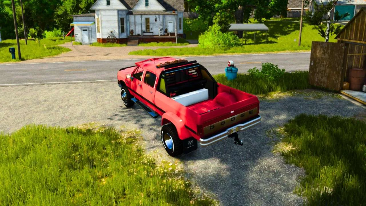 FS25 1992 Dodge Ram D 250 Crew Cab v1.0.0.1 Cars Mod FS25 Mod Free Download