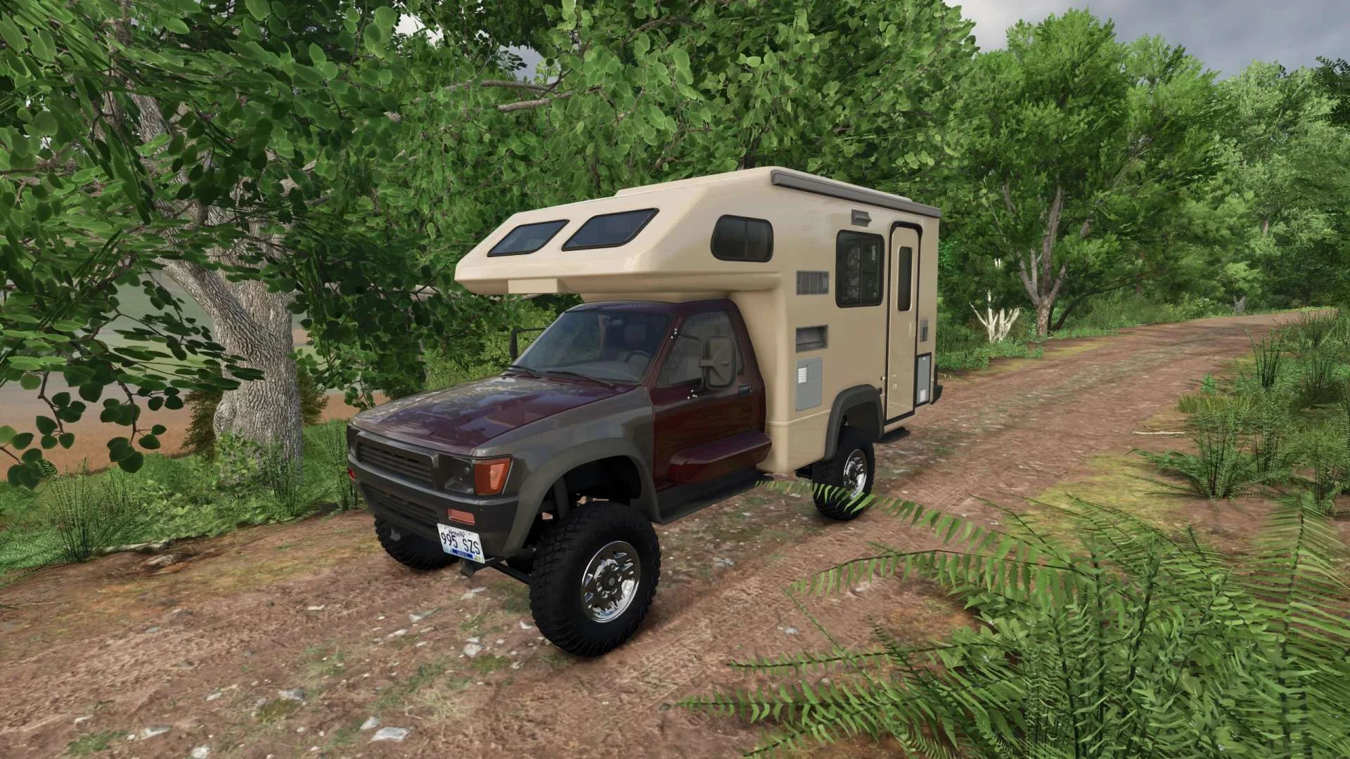 FS25 1993 Toyota Hilux Galaxy 4×4 Camper v1.0 Cars Mod FS25 Mod Free Download