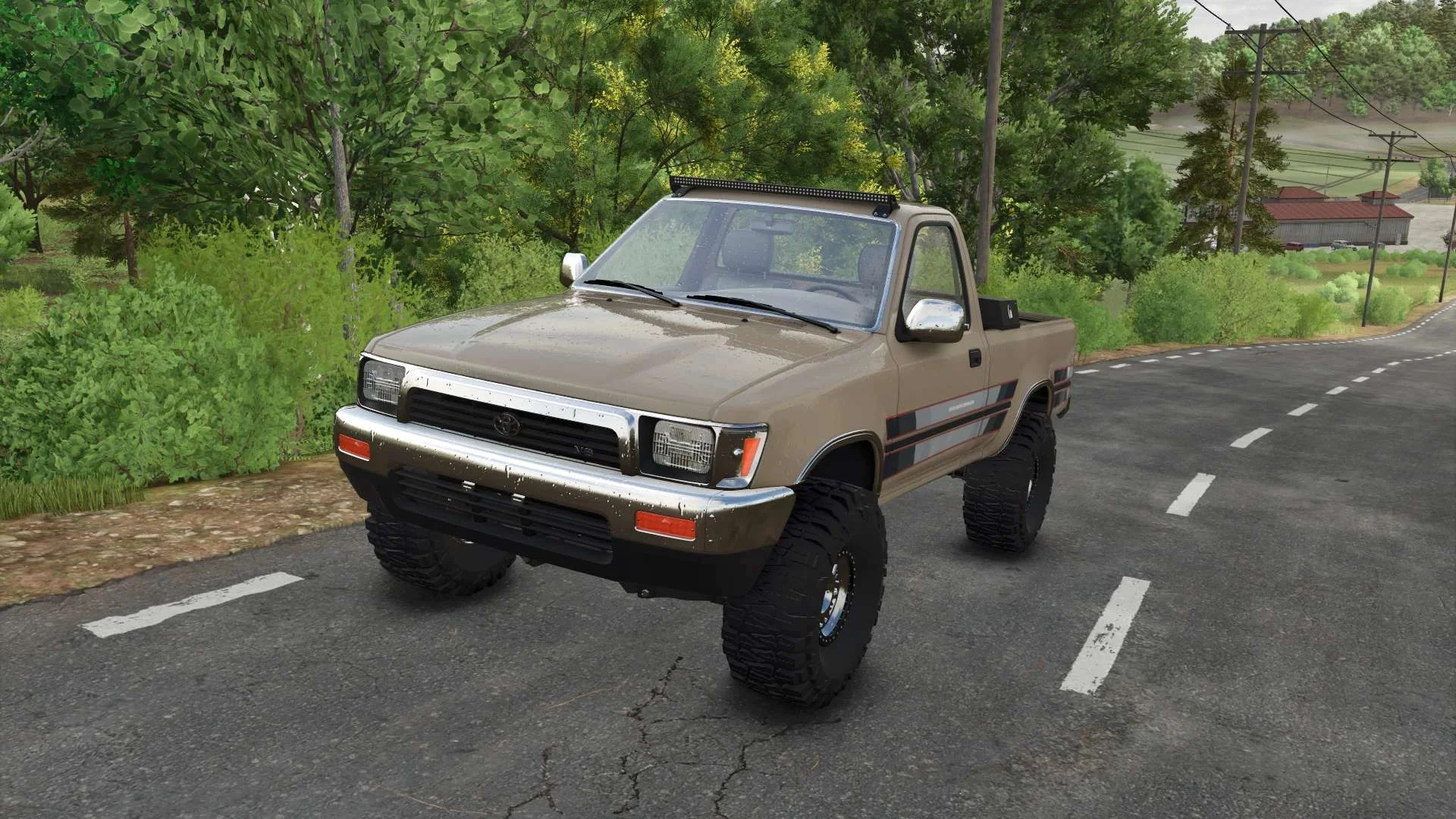 FS25 1994 Toyota tacoma v1.0 Cars Mod FS25 Mod Free Download