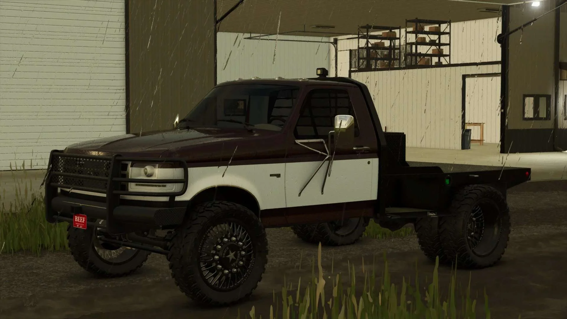 FS25 1997 Ford F350 v1.0 Cars Mod FS25 Mod Free Download