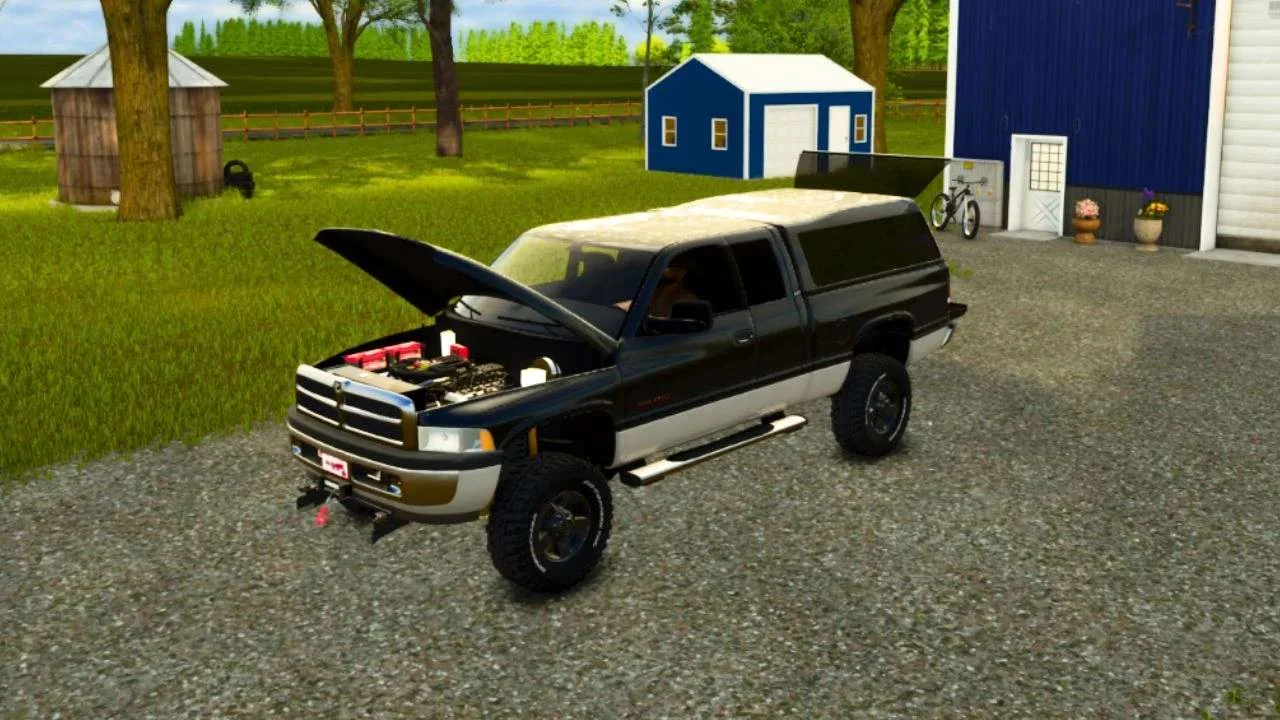FS25 1999 Dodge Ram 2500 Club Cab v1.0.0.1 Cars Mod FS25 Mod Free Download
