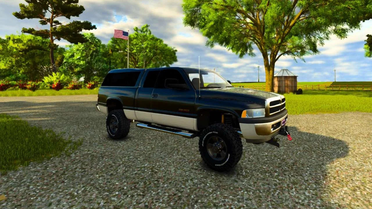 FS25 1999 Dodge Ram 2500 Club Cab v1.0 Cars Mod FS25 Mod Free Download
