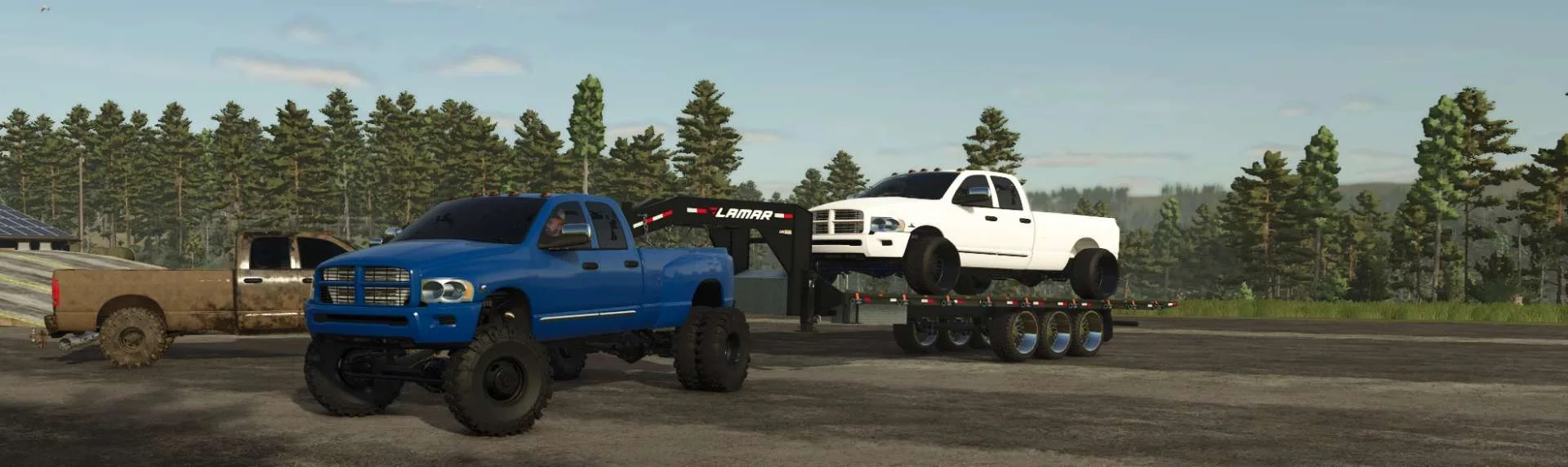 FS25 2003 – 2008 Dodge Ram 4door LWB v1.0 Cars Mod FS25 Mod Free Download