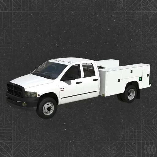 FS25 2003 Ram 3500 Service v1.0 Cars Mod FS25 Mod Free Download