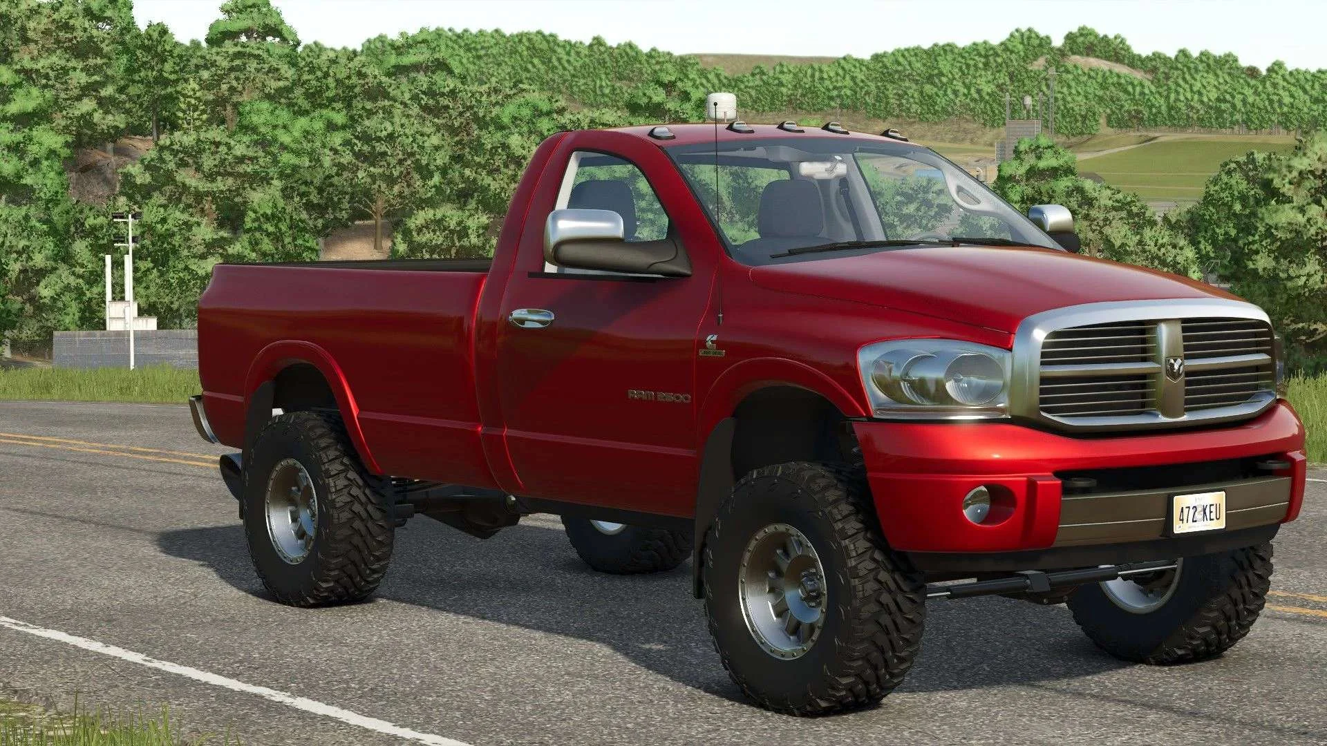 FS25 2006 Dodge Ram 2500 Single Cab v1.0 Cars Mod FS25 Mod Free Download