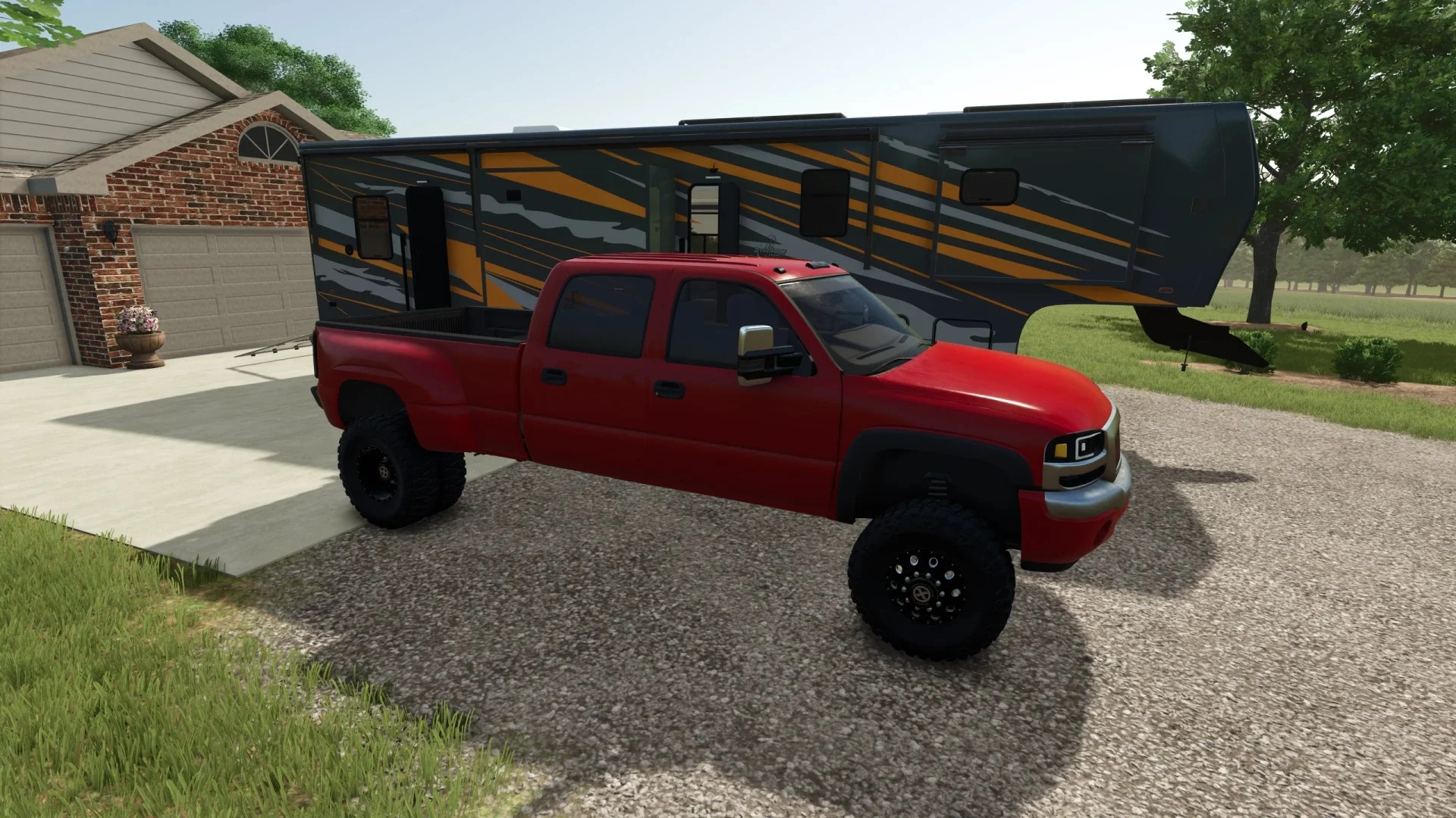 FS25 2006 GMC Sierra 3500 DRW v1.0 Cars Mod FS25 Mod Free Download