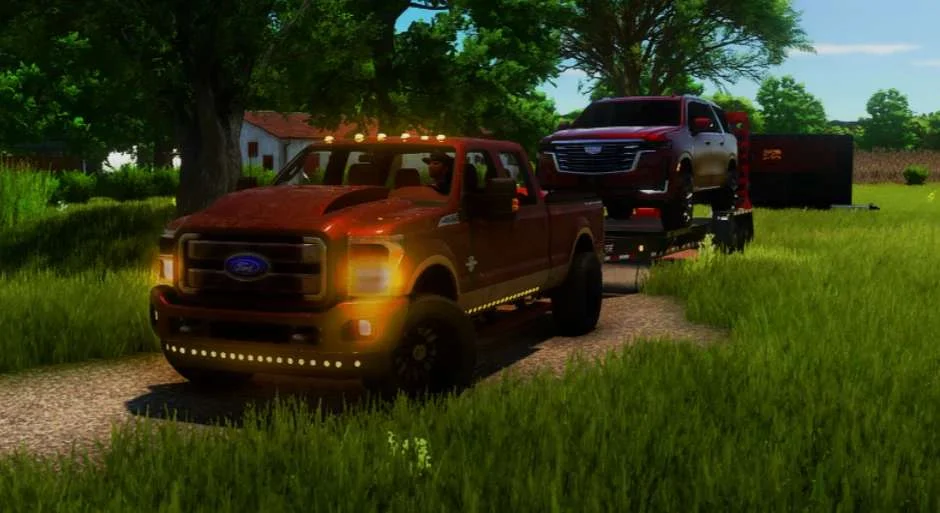 FS25 2014 Ford F250 Superduty v1.0 Cars Mod FS25 Mod Free Download