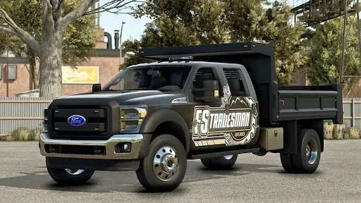FS25 2016 Ford F-450 Dump FS Tradesman v1.0 Cars Mod FS25 Mod Free Download