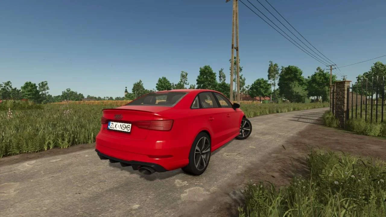FS25 Audi RS3 2020 v1.0 Cars Mod FS25 Mod Free Download