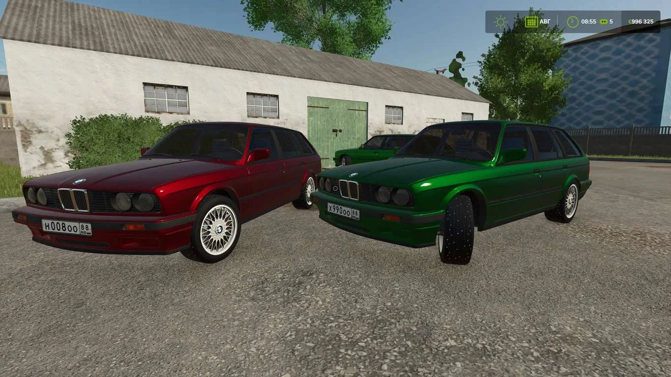 FS25 BMW E30 Touring GDN v1.1 Cars Mod FS25 Mod Free Download