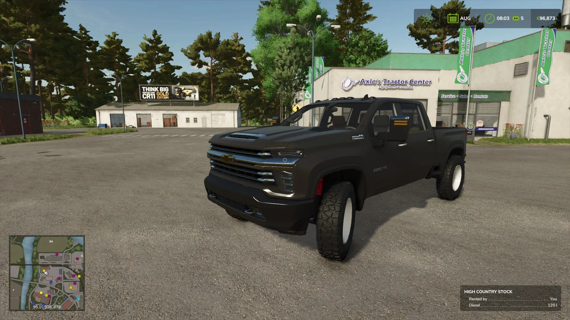 FS25 Chevrolet Silverado 2500 High Country v1.0 Cars Mod FS25 Mod Free Download