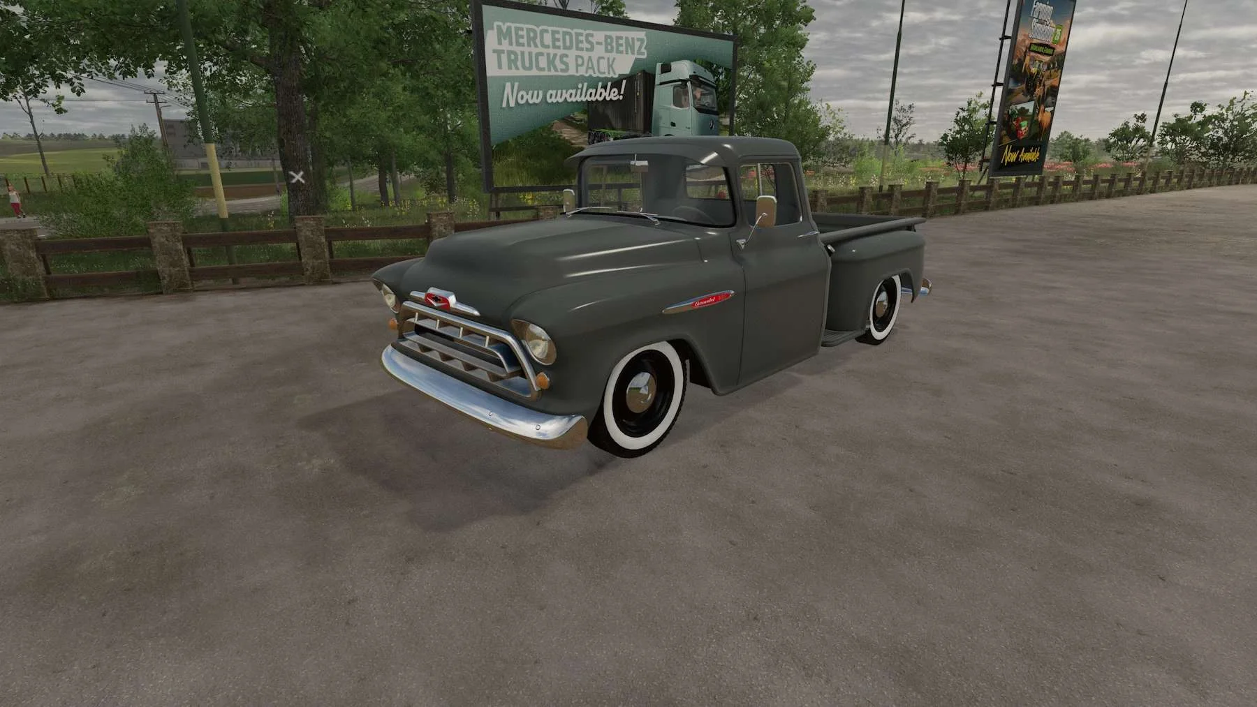 FS25 Chevy 3100 57 v1.0 Cars Mod FS25 Mod Free Download