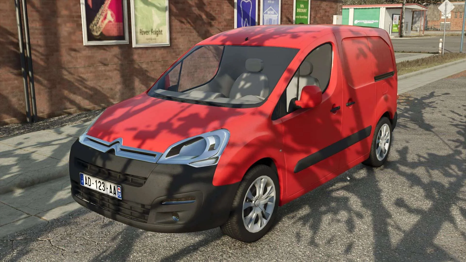 FS25 Citroën Berlingo 2015 Red v1.0 Cars Mod FS25 Mod Free Download