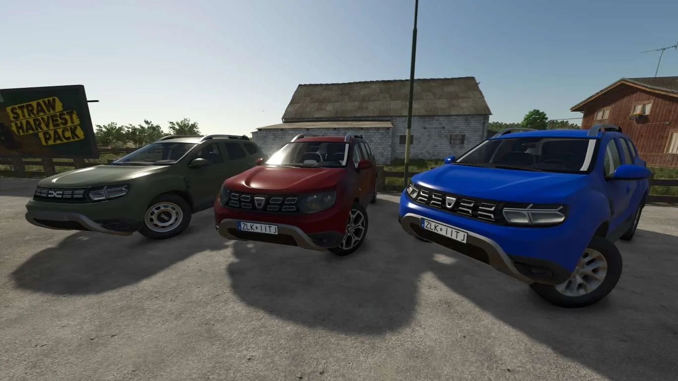 FS25 Dacia Duster 19/23 v1.0 Cars Mod FS25 Mod Free Download