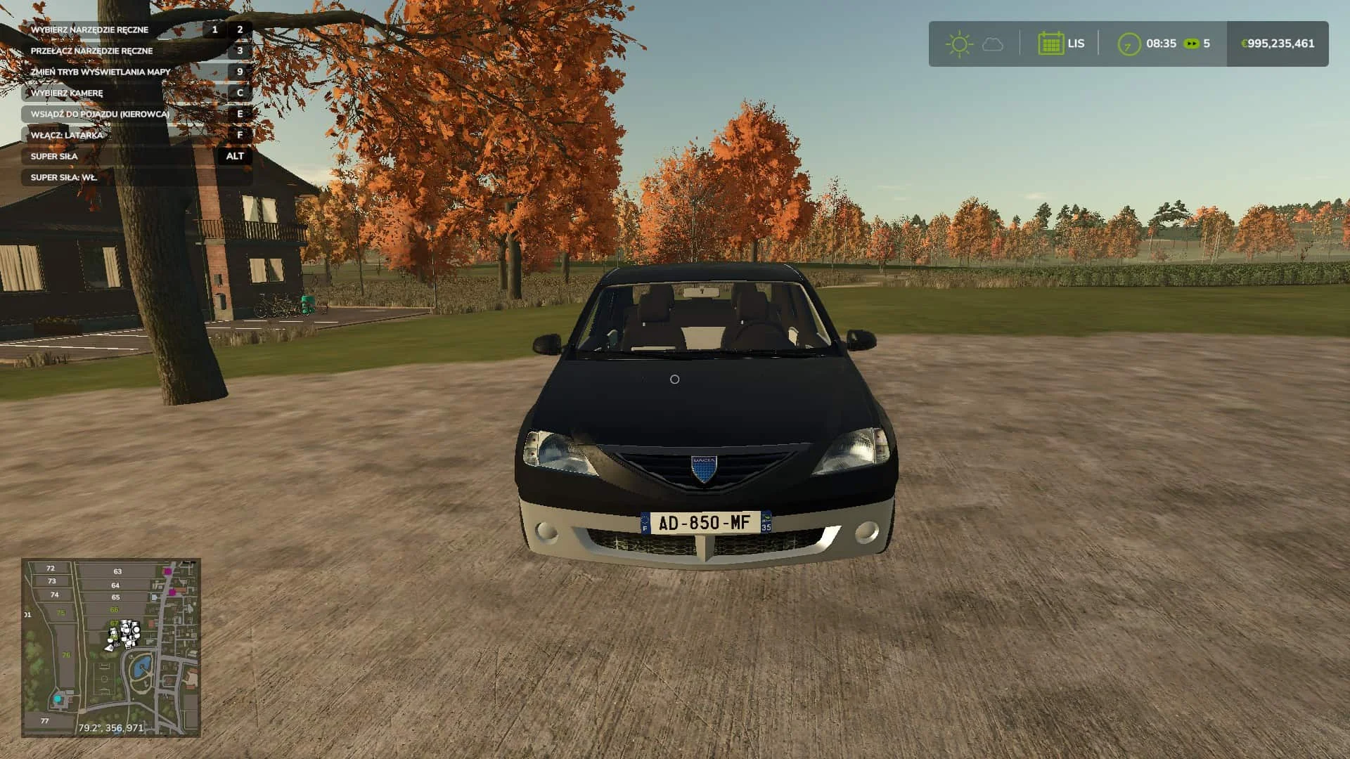 FS25 DACIA LOGAN 2009 V1.0 Cars Mod FS25 Mod Free Download