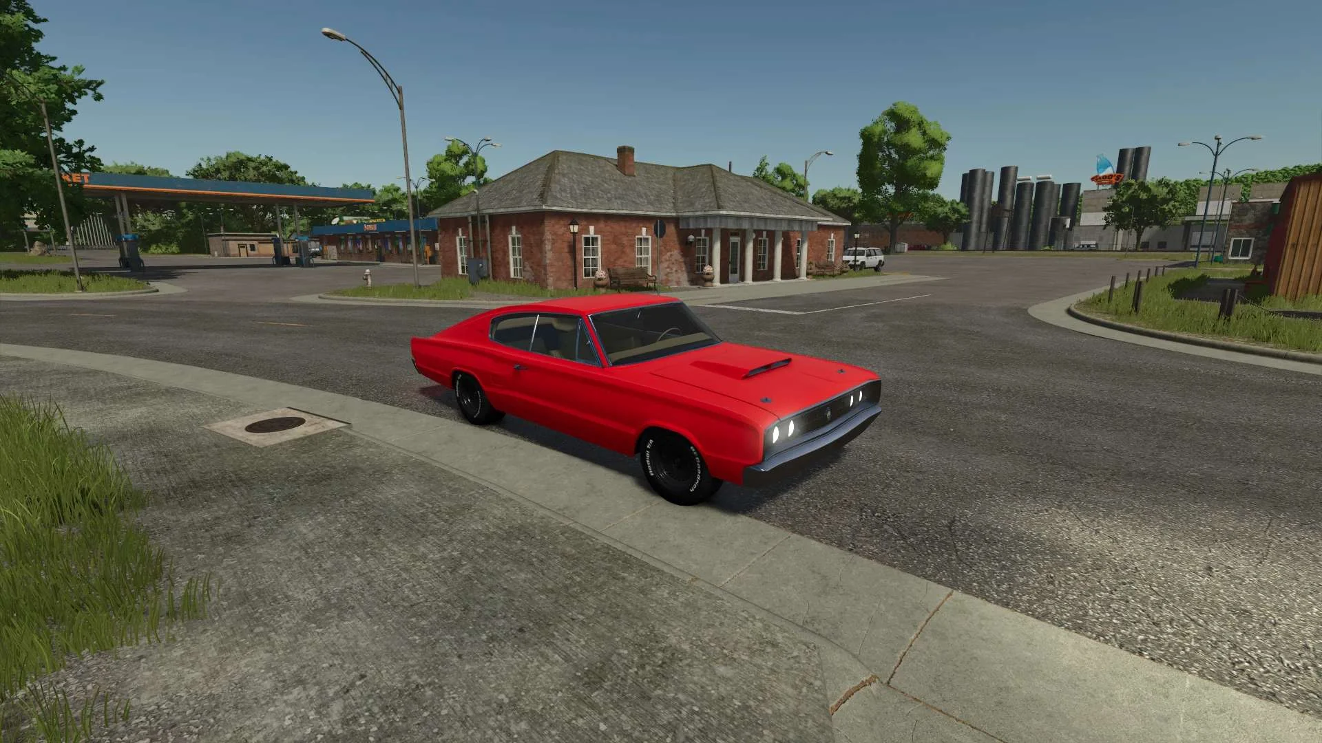FS25 DODGE CHARGER RT HEMI 1966 V1.0 Cars Mod FS25 Mod Free Download