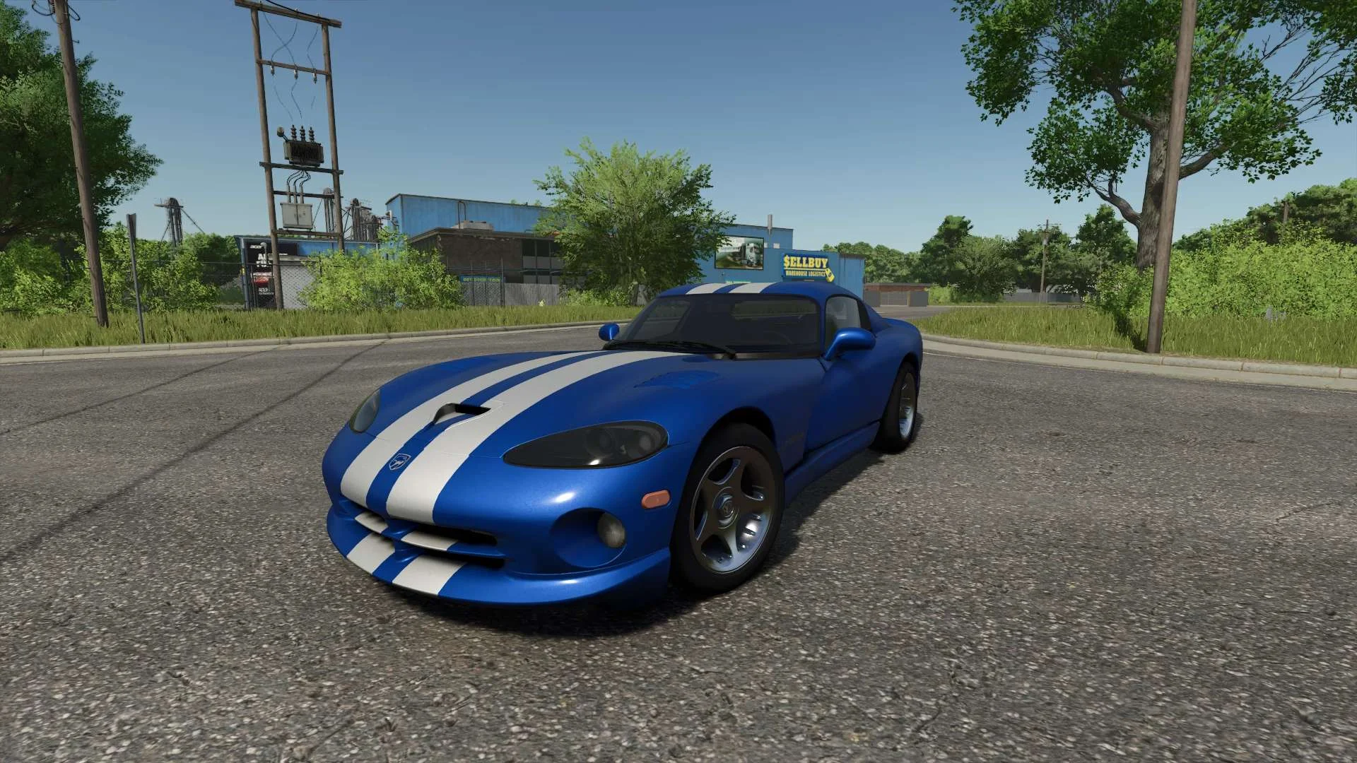 FS25 Dodge Viper GTS 1996 v1.0 Cars Mod FS25 Mod Free Download