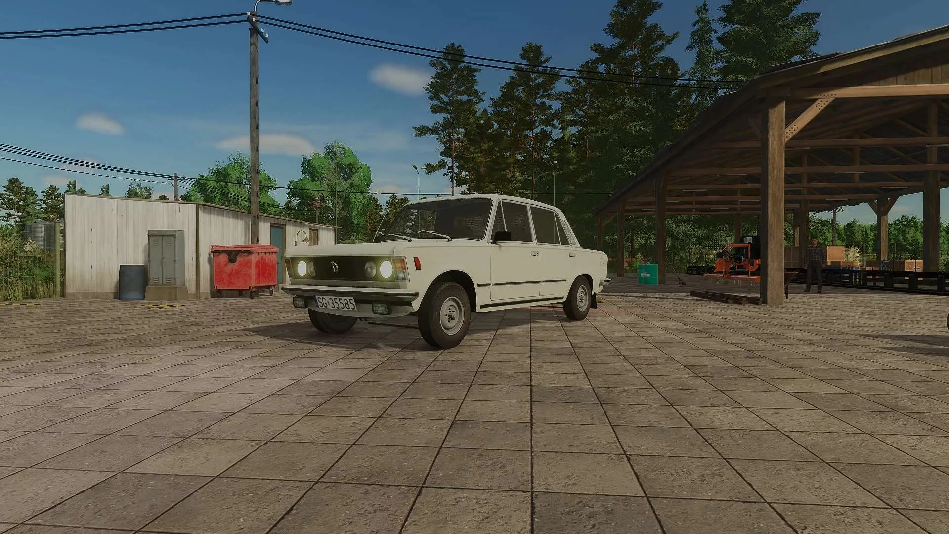 FS25 Fiat 125p FSO v1.0 Cars Mod FS25 Mod Free Download