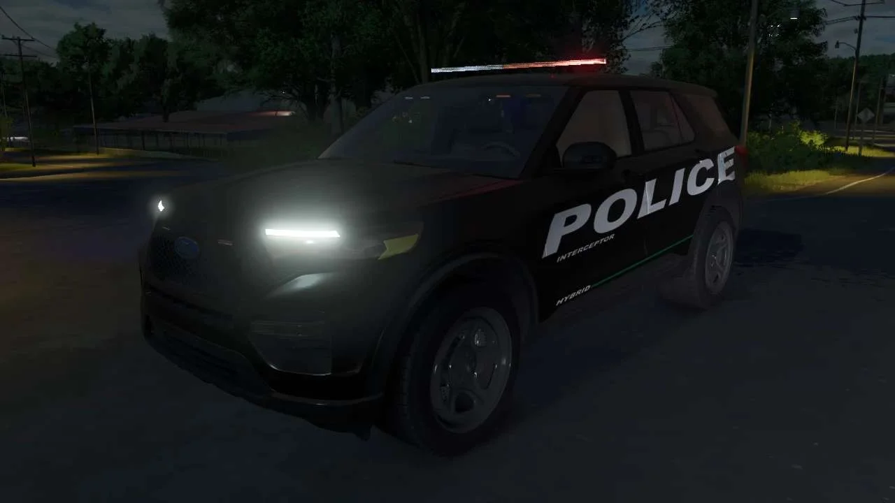 FS25 Ford Explorer Police v1.0 Cars Mod FS25 Mod Free Download
