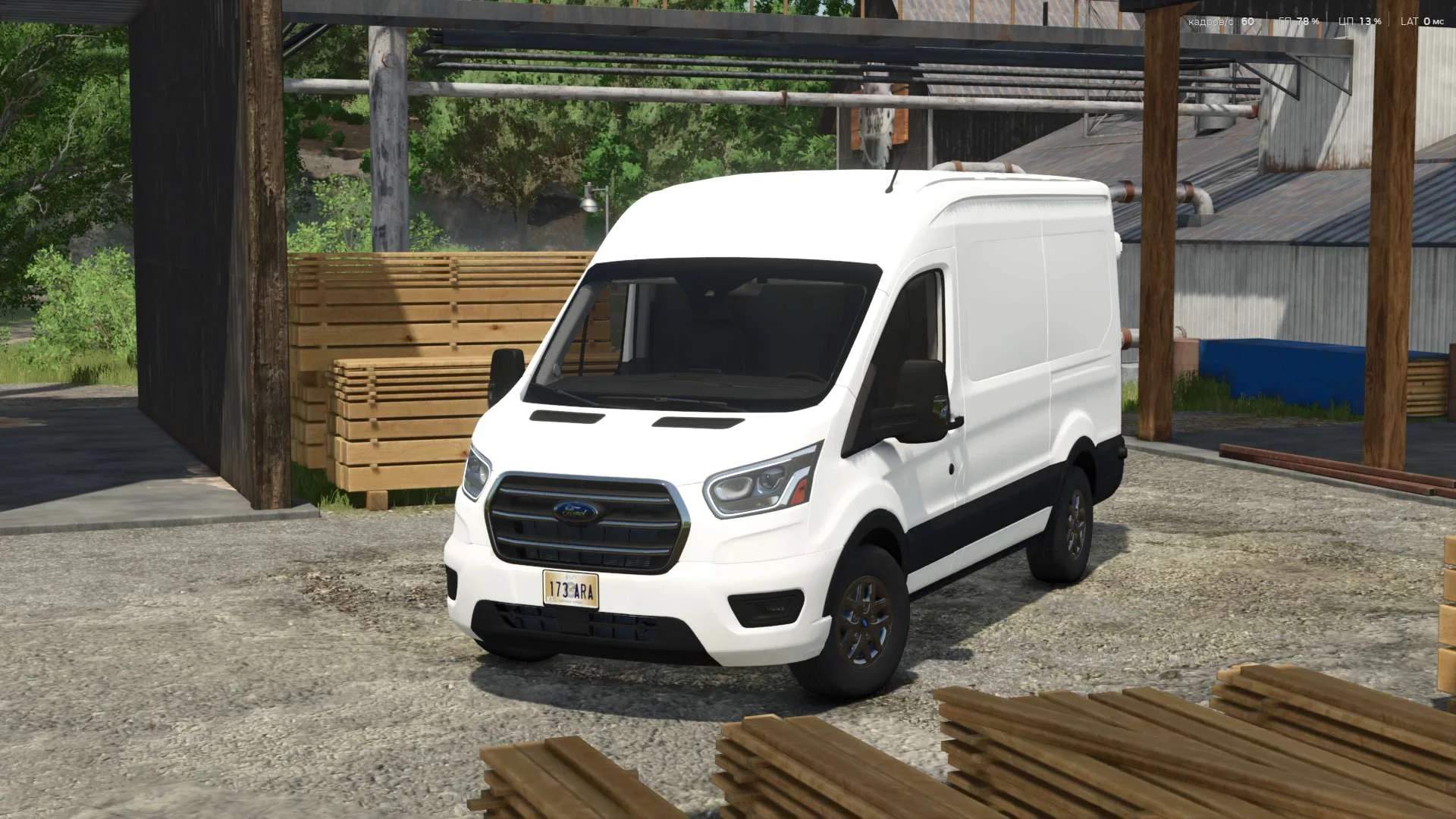 FS25 Ford Transit MK8 v1.1 Cars Mod FS25 Mod Free Download