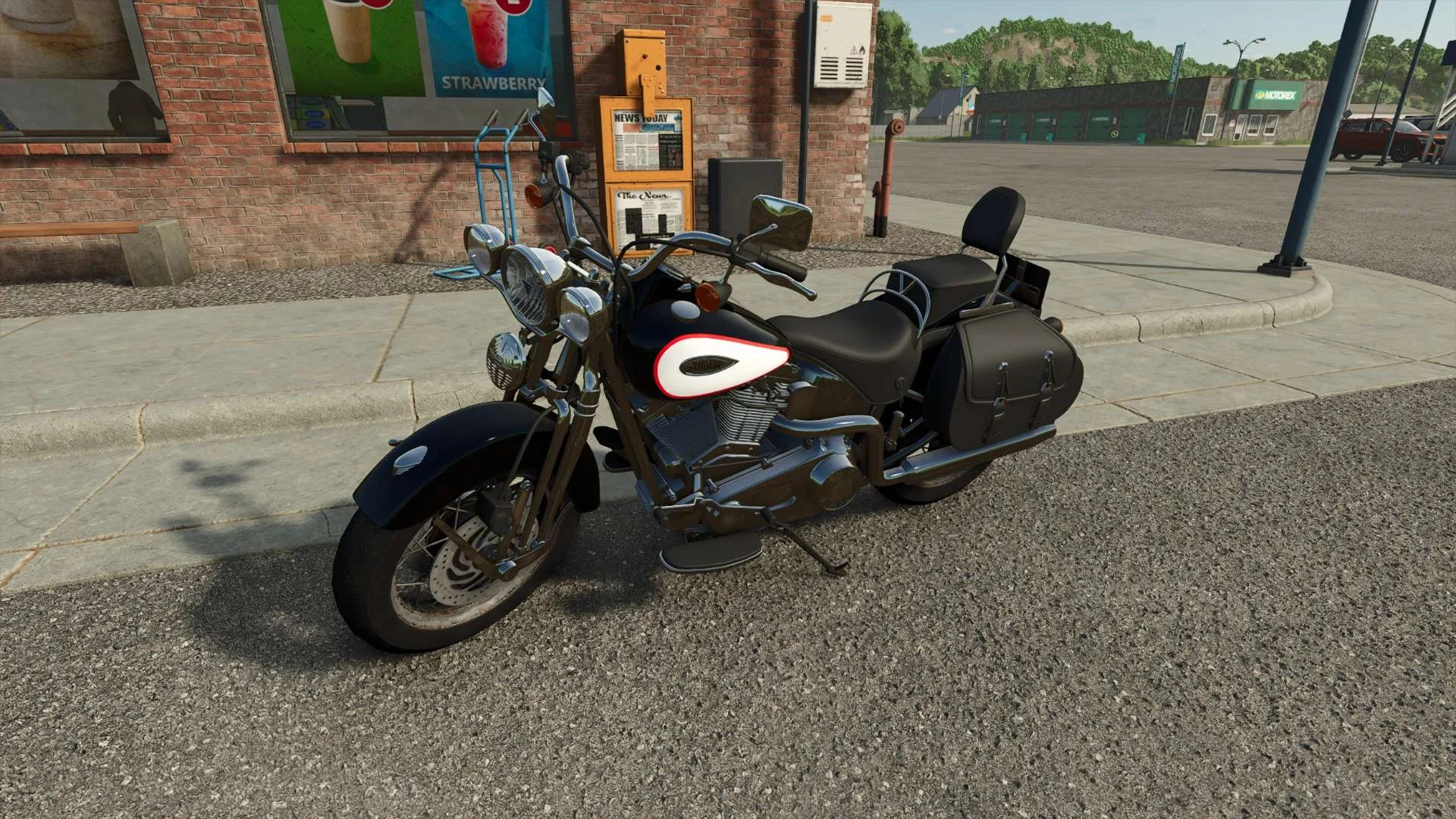 FS25 Harley-Davidson Heritage Springer 2002 v1.0 Cars Mod FS25 Mod Free Download