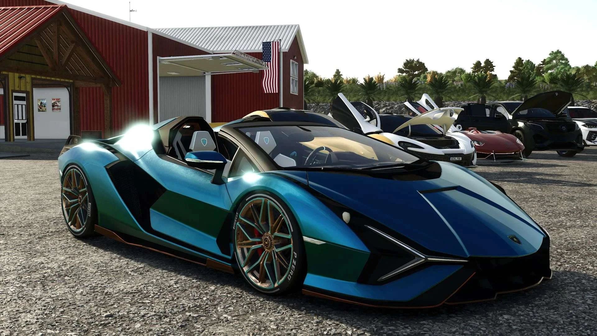 FS25 Lamborghini Sián Roadster 2021 v1.8.1.2 Cars Mod FS25 Mod Free Download