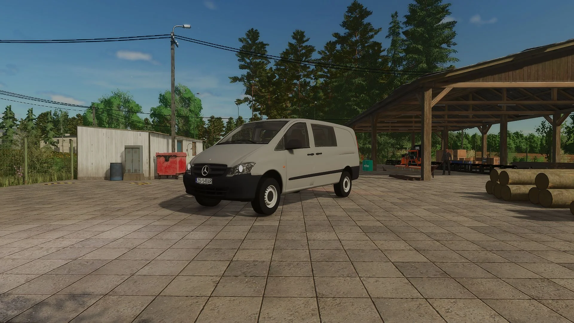 FS25 Mercedes Benz Vito v1.0 Cars Mod FS25 Mod Free Download