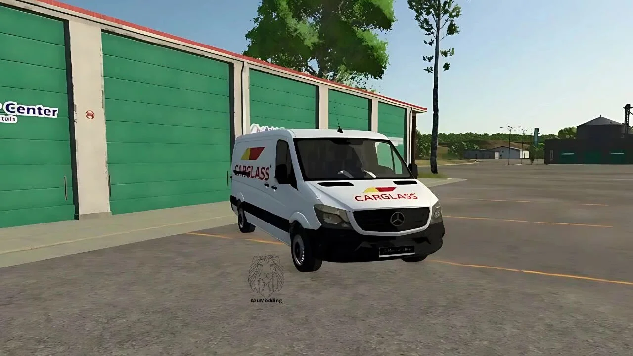 FS25 Mercedes Sprinter CARGLASS v1.0 Cars Mod FS25 Mod Free Download