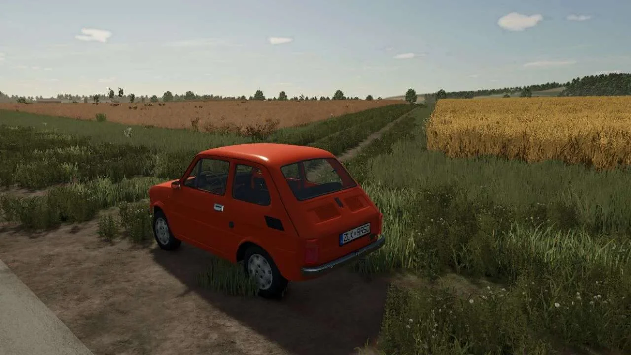 FS25 Polish Fiat 126 v1.0 Cars Mod FS25 Mod Free Download