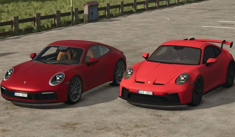 FS25 Porsche Carrera 4S & GT3 v1.0 Cars Mod FS25 Mod Free Download