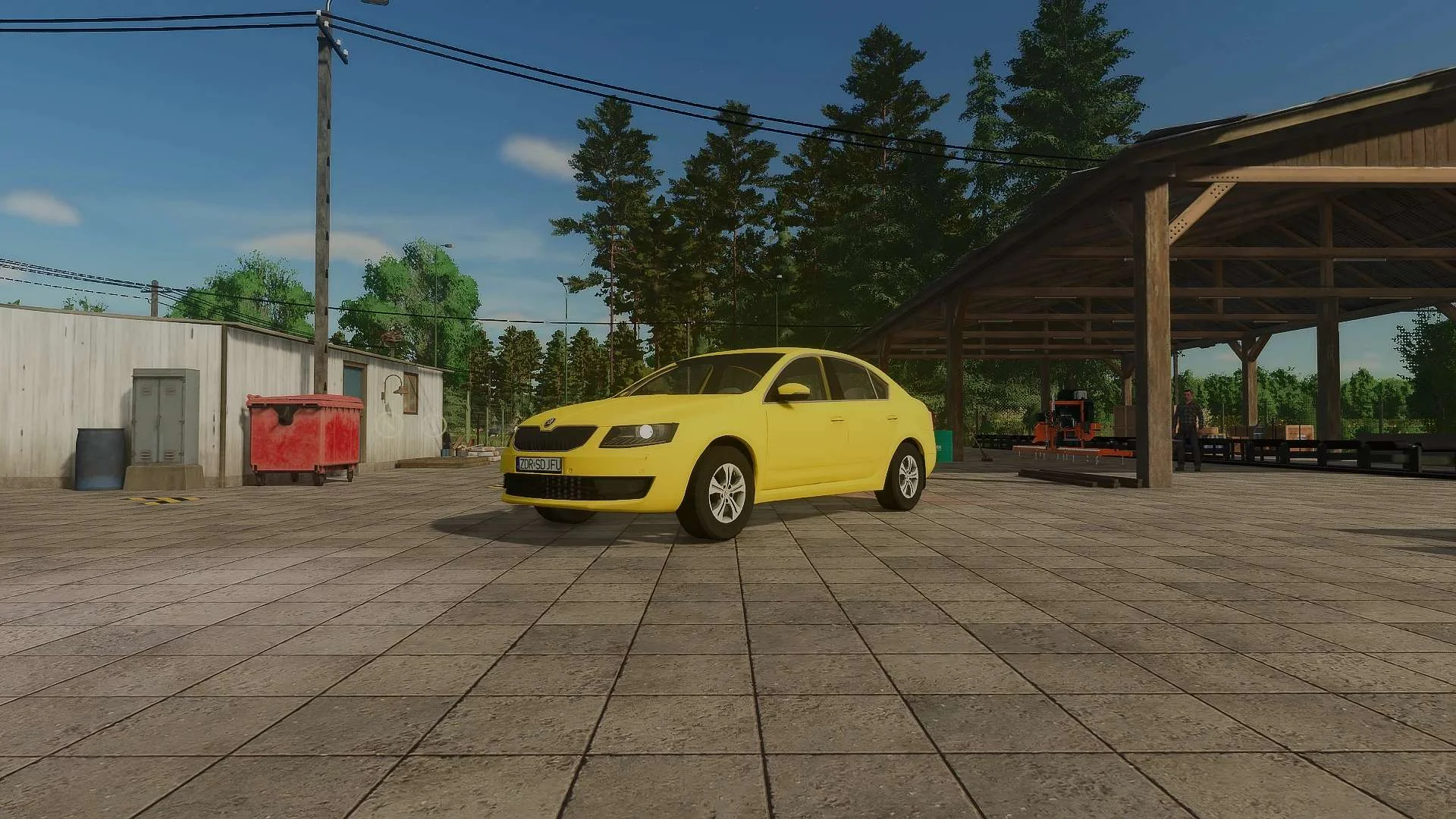 FS25 Skoda Octavia III v1.0 Cars Mod FS25 Mod Free Download