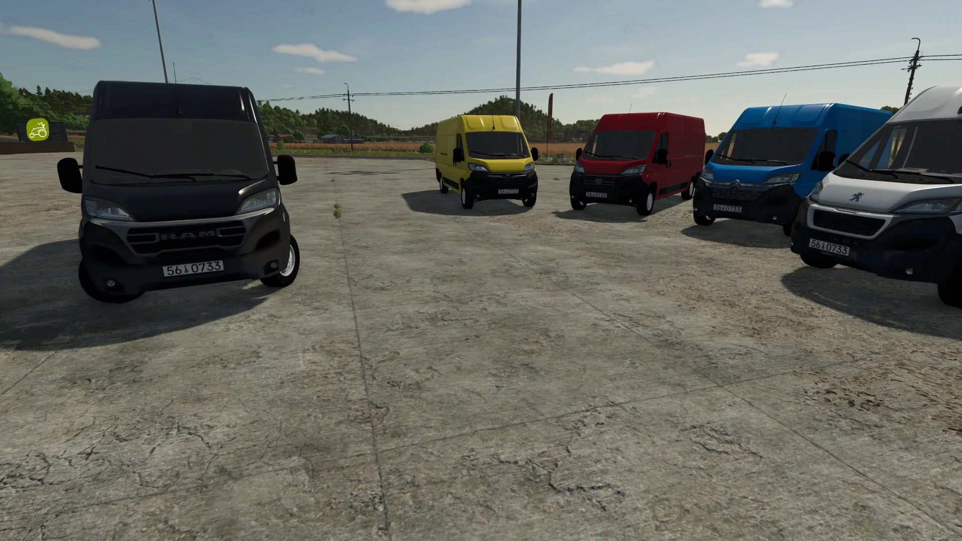FS25 Stellantis Pack Van 2023 V1.0 Cars Mod FS25 Mod Free Download