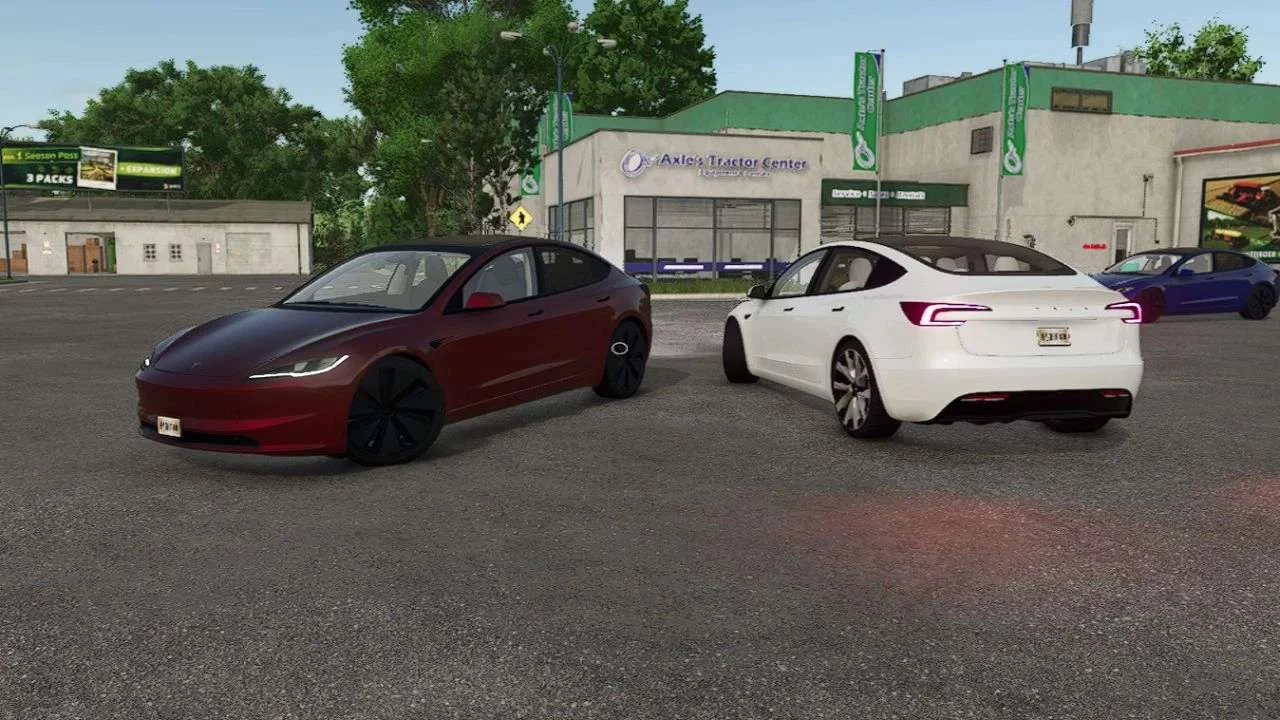 FS25 Tesla Model 3 2025 v1.5 Cars Mod FS25 Mod Free Download