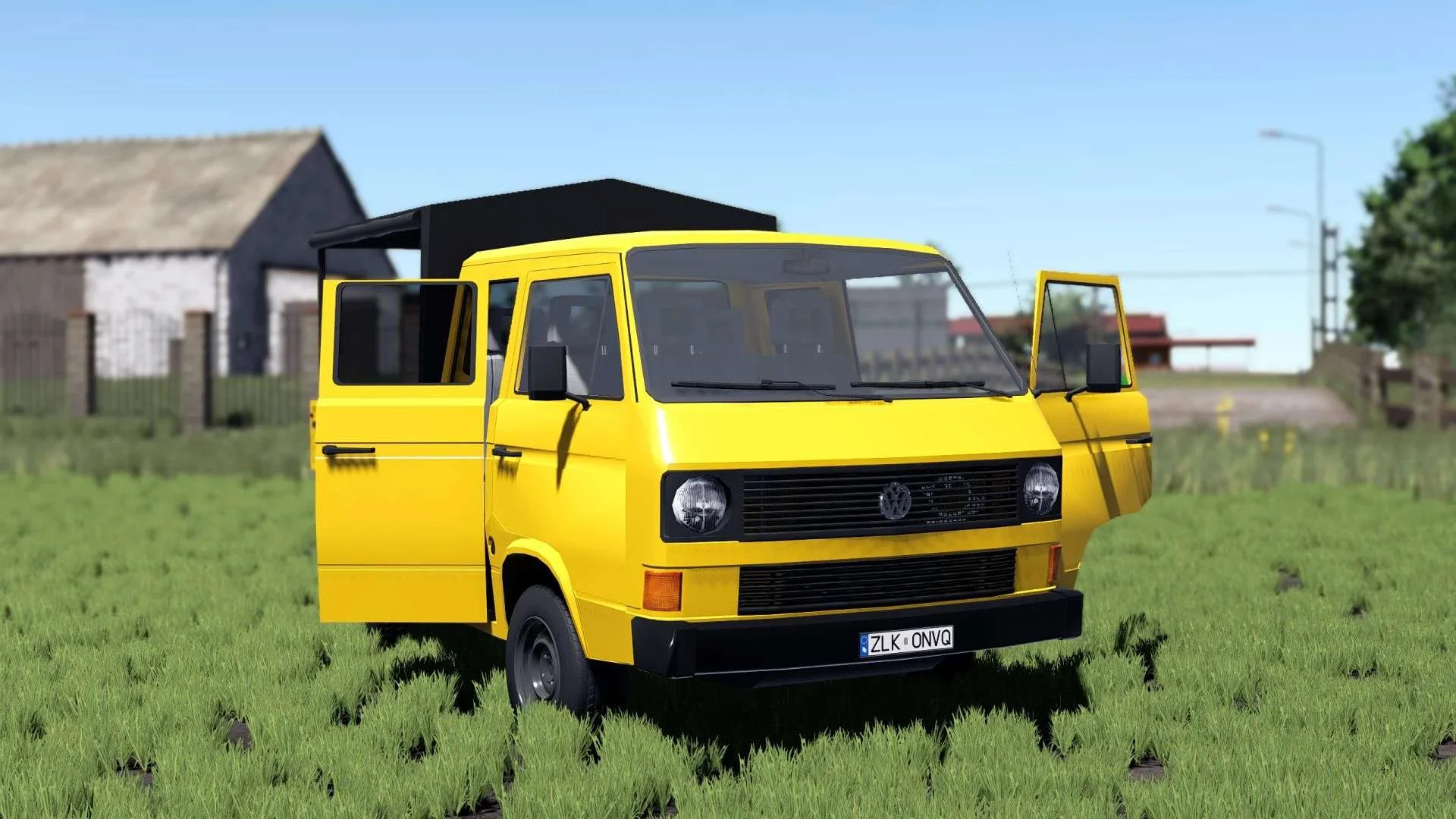 FS25 Volkswagen T3 Transporter v1.0 Cars Mod FS25 Mod Free Download