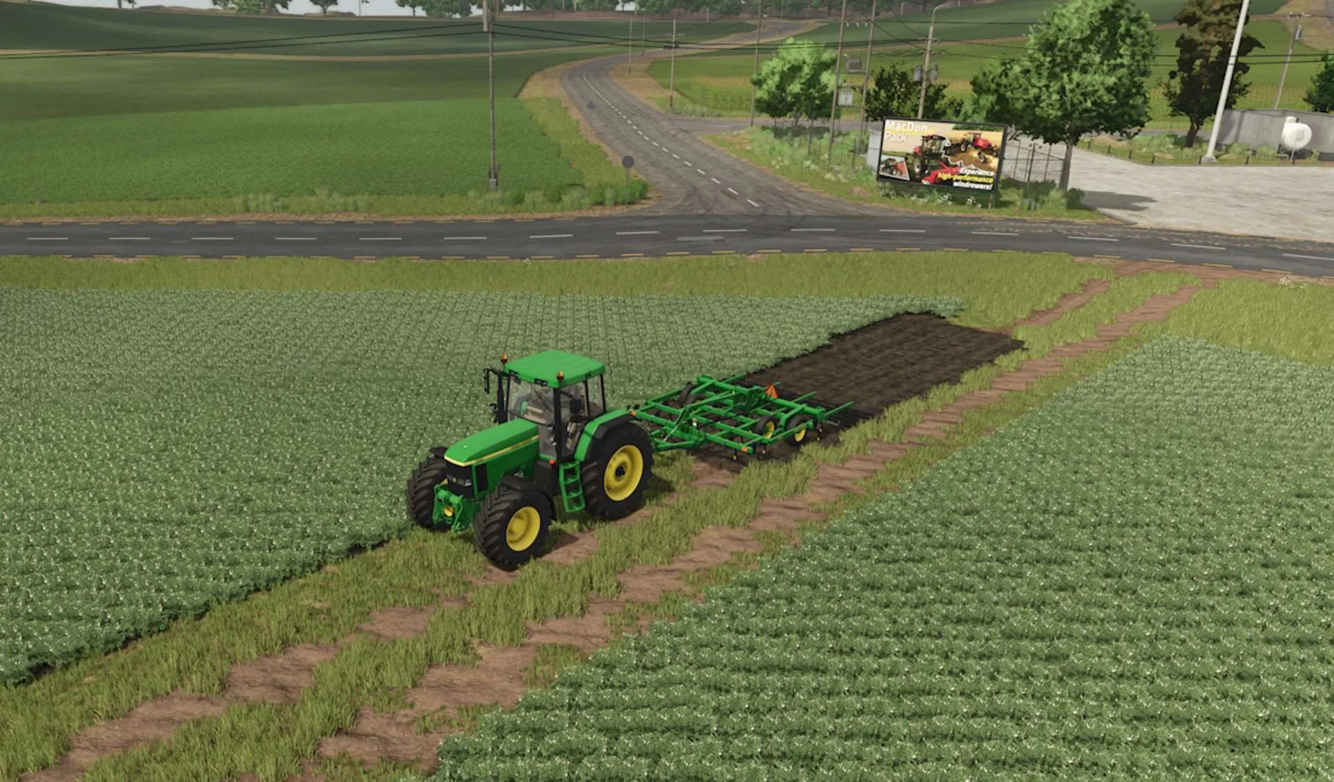 FS25 John Deere Cultivator (Create Fields) v1.0 Cultivators Mod FS25 Mod Free Download